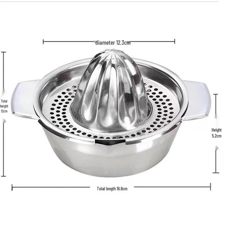 304 Stainless Steel Portable Manual Lemon and Orange Juicer