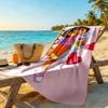 Dora Explorer Beach Towel Super Soft Microfiber Quickdry Fabric Comfortable Lightweight Suitable for Swimming, Gym, Camping, Yoga Vacation