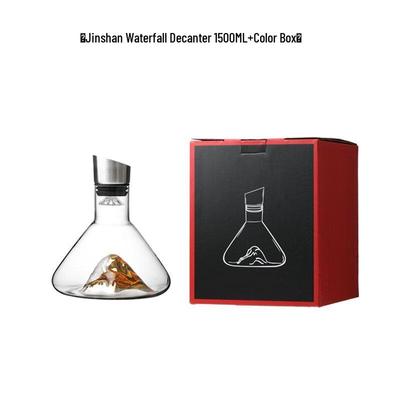 Shangqi Burgundy Waterfall Wine Decanter Gift Set