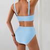 Women High Waist Two Piece Bikini Set Swimwear