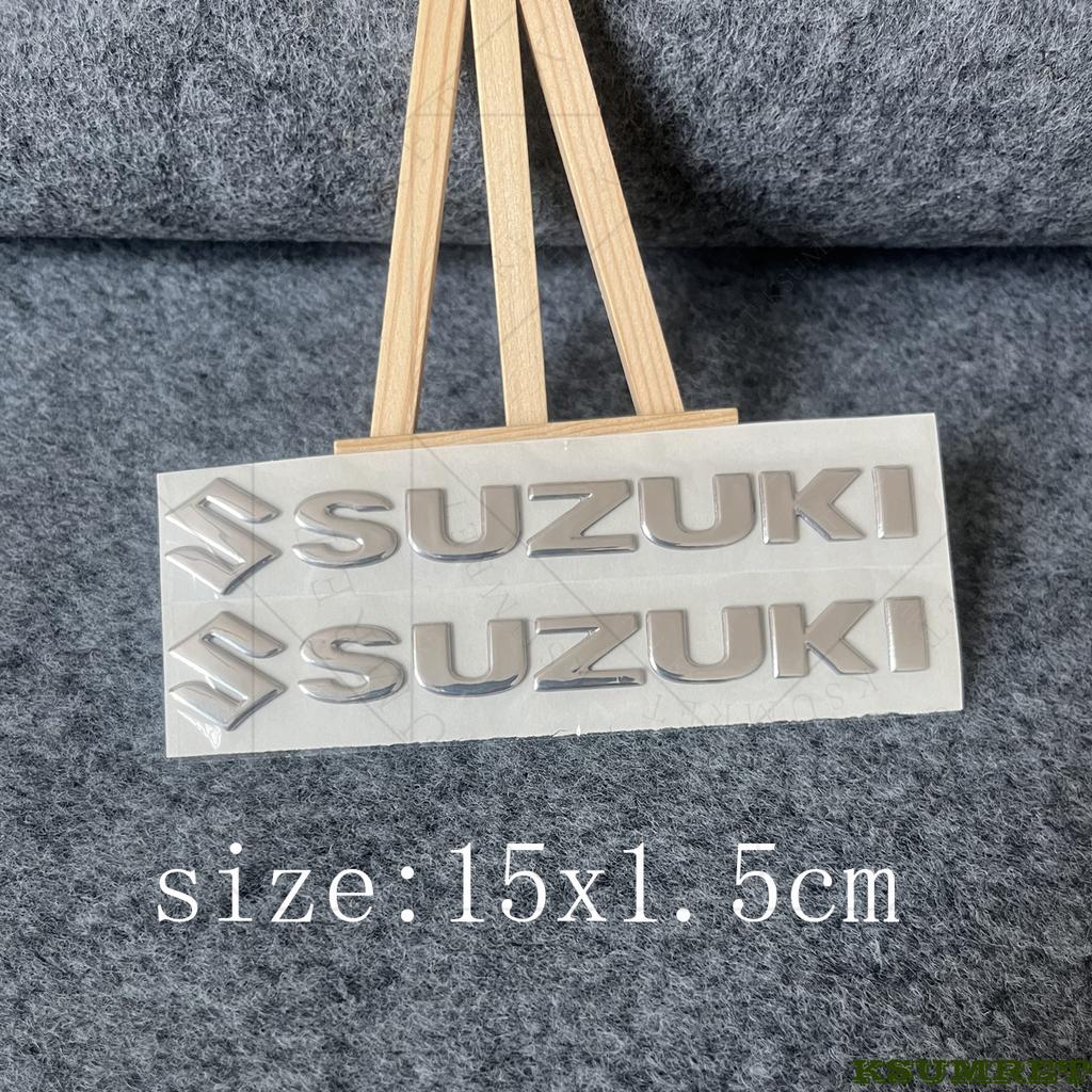 For Suzuki Motorcycle Sticker 3D Tank Decals Logo Emblem