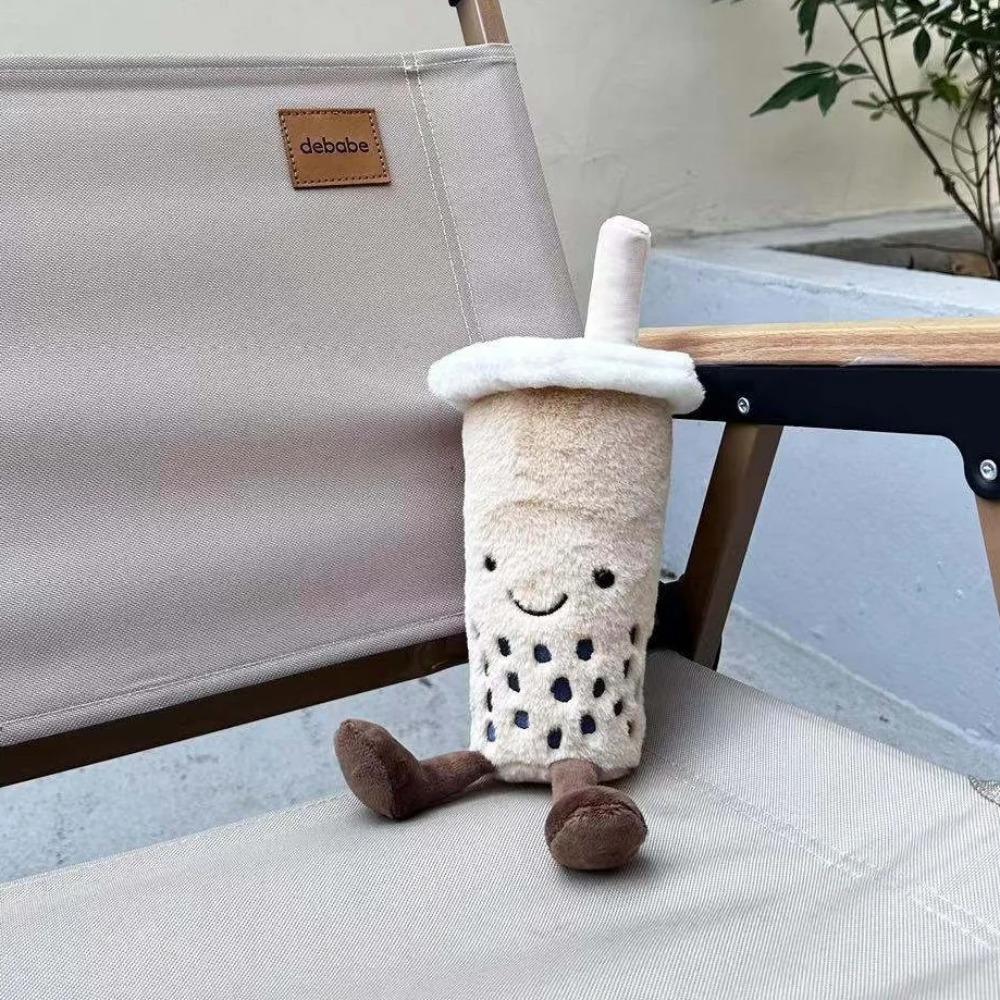 Schokoladen-Milchshake Puppe JC lustiger Nachmittagstee Plüschtier Perlenmilchtee Puppe Kaffeetasse Anhänger