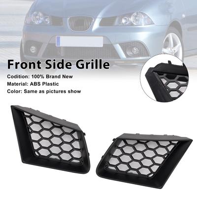 2 Stück Wabenmuster Frontgrill Grill Passend für Seat Ibiza Cordoba 6L 2002-2009 FR