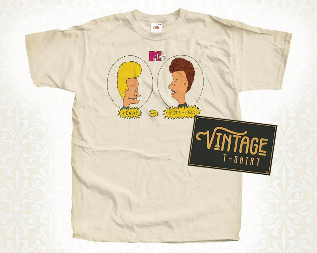 Beavis And Butthead V7 T-Shirt Vintage Natural color Men's T-Shirt DTG Digital Print SIZES S M L XL 2XL 3XL 4XL 5XL