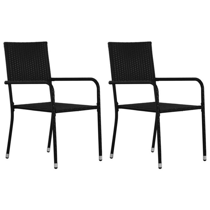 VidaXL Ensemble de Salle à Manger de Jardin 3 pcs Table et Chaises de Repas de Patio Mobilier à Dîner de Terrasse Extérieur 3072487