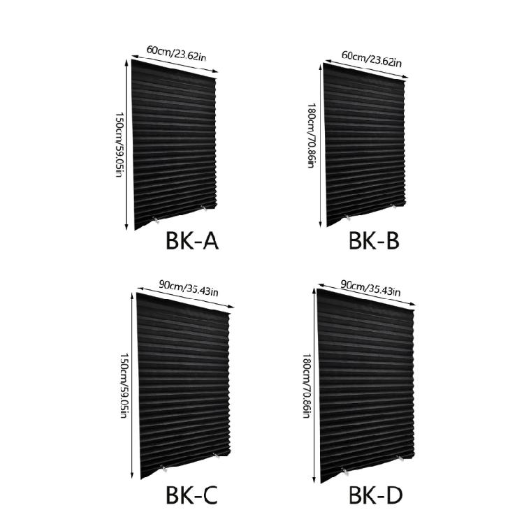 Lightproof Pleated Window Panel For Home And Offices Use Nonwoven Materials Easy To Trim