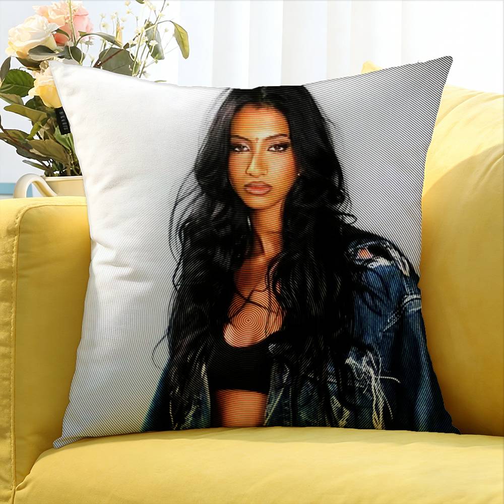Lara K-KATSEYE Various Sizes Square Pillow Case For Car Home Bedchamber Decor