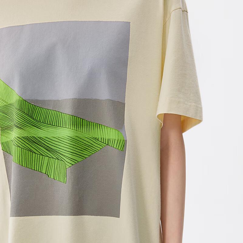 JNBY 2025 Summer Loose Fit Graphic Round Neck T-Shirt