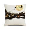 Halloween Bat Crow Pumpkin Print Cushion Cover Home Living Room Sofa Decoration Throw Pillow Cover