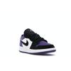Air Jordan 1 Low GS Court Purple Kids Sneakers White Black 553560-125
