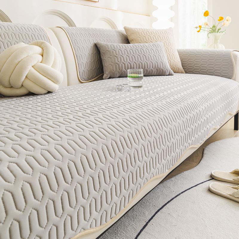 

1 шт. Дышащие чехлы на подушки для дивана из ледяного шелка для гостиной, летние универсальные охлаждающие подушки для сиденья из латексного геля, нескользящий протектор для дивана A 70x70cm 1PC