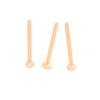 2024 Invisible Glass Ear and Nose Studs: Lead-Free, Nude, 0.8-2.0mm
