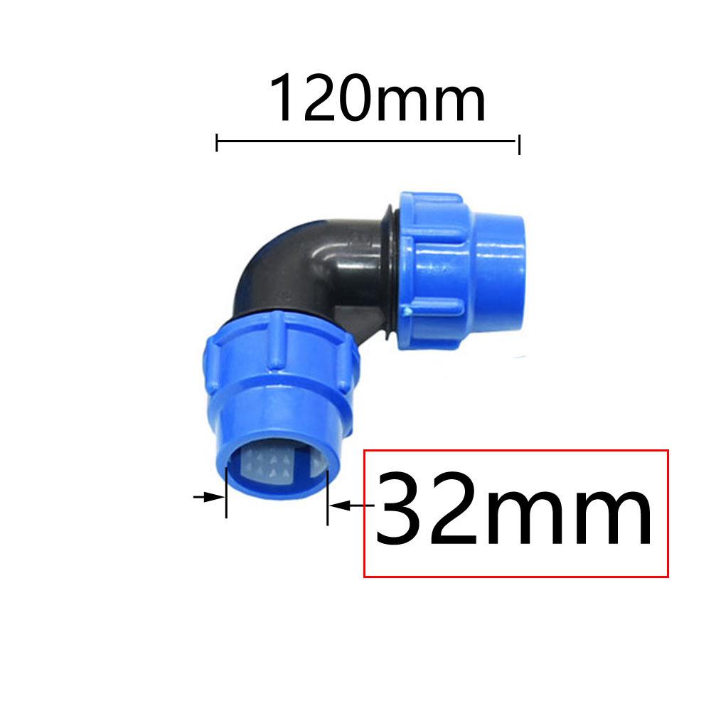 20mm/25mm/32mm/40mm/50mm PE-Rohr Schnellverbinder 90 Grad Winkel Reduzierstück Schnelle Verbindung Kunststofffittinge