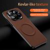 Case For Xiaomi Redmi Note 15 Pro 5G For MagSafe Magnetic Matte Fine Grained Leather Shell Metal Lens Frame Cover Bumper
