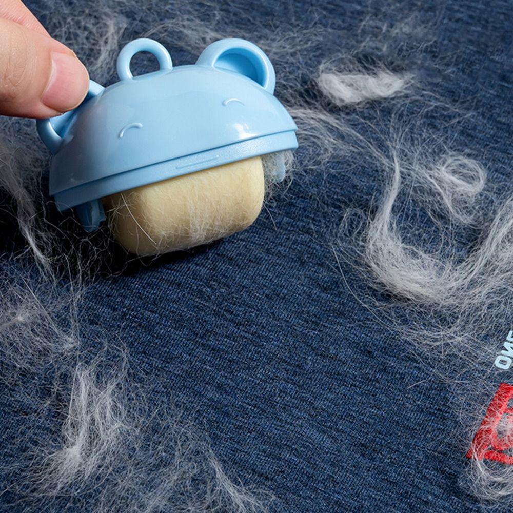 New Cartoon Little Bear lint roller Washable Carry-on Roller Hair Remover Portable Mini Hair Remover Roller