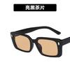 Vintage Square Sunglasses Woman Brand Designer Shades Mirror Retro Sun Glasses Female Fashion Rivet Orange Lens