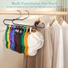 Hat Storage Organizer for Baseball Caps, Lomrsiul Non Slip PVC Coating Hat Rack Hangers for Closet Hat Holder Max 10 Hats Closet Organizers and