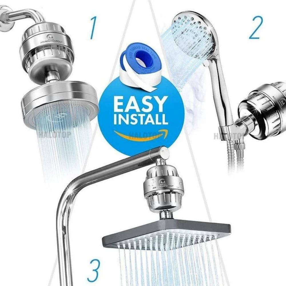1PC Water Filter,Kitchen Faucet Filtration,Remove Chlorine Heavy Metals Filtered Showers Head Soften for Hard Water