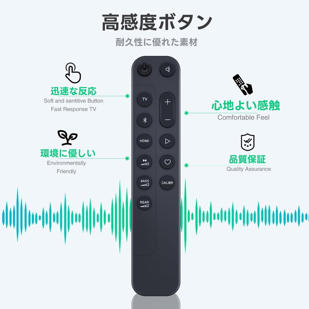 Soundbar Remote Control for JBL Soundbar Speakers BAR1300, BAR1000, BAR800, JBLBAR1000PROBLKJN