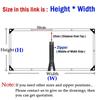 0.35MM Mesh Reinforced PE Tarpaulin with Zipper Pergolas Gazebo Waterproof Screen Patio Enclosure Tent Rainproof Curtain