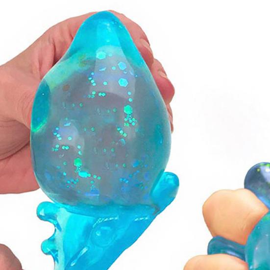2 Stück Wassertropfen Stressabbau Spielzeug Angstreduktion Klarer Wassertropfen Sensorisches Knet-Fidget-Spielzeug Tragbarer Dekompressions-Stressball