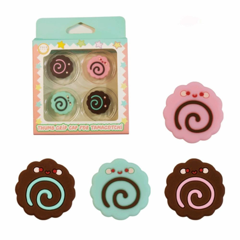 4Pcs Star Knob Cover Silicone Rocker Cap Thumb Stick Grip Caps for Tamagotchi Paradise Accessories