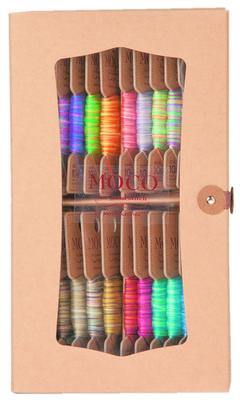 FUJIX MOCO Paper Box Set D 10m 20 Colors Gradient Color Hand Sewing Thread