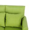 1:12 Doll House Mini Sofa with 3pcs Pillow Living Room Furniture Wooden Doll House Decoration AccessoriesGreen