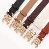 High-end Commuter Style Women's Belt Versatile Jacket Jeans Decorative Belt Maillard Alloy Buckle Belt for Women