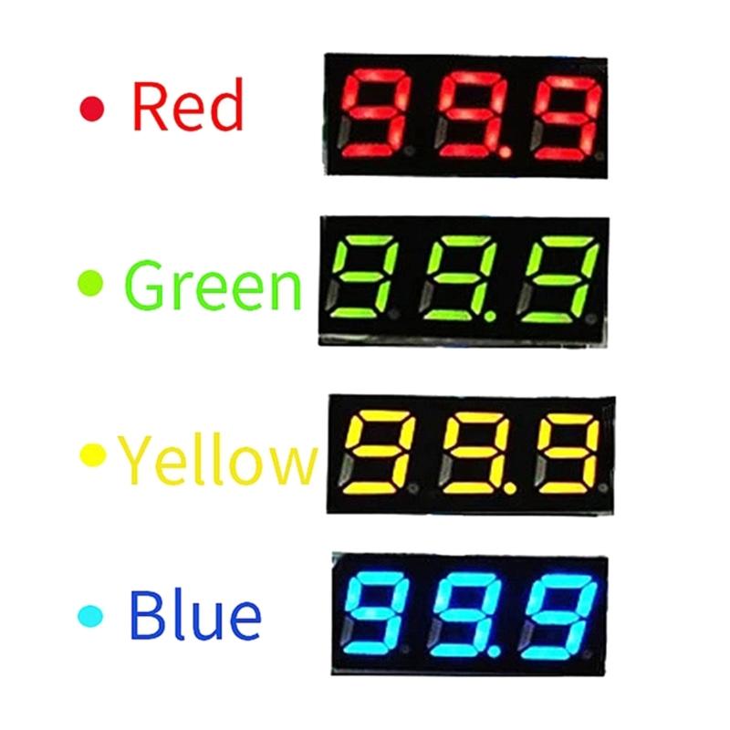 10Pieces Voltage Tester Mini Digital DC Voltmeter with 0.28 Inch LED Display Display Voltage Tester Meter DC 0-100V