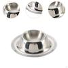 Round Egg Tray Storage Rack Multifunction Home Decoration Sauce Plate Holder Stainless Steel for