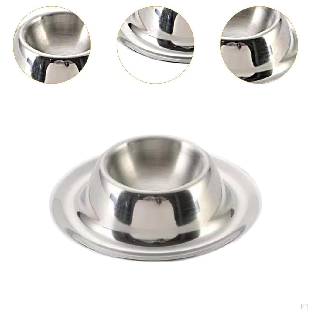 Round Egg Tray Storage Rack Multifunction Home Decoration Sauce Plate Holder Stainless Steel for