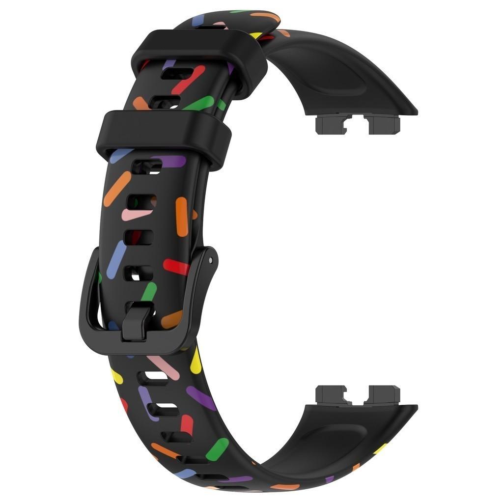 

Силіконовий ремінець для годинника Huawei Band 10 9 8 Браслет на зап ястя Спортивний ремінець для годинника Huawei SmartBand 8 9 10 Браслет на зап ястя For Huawei Band 10 чорний