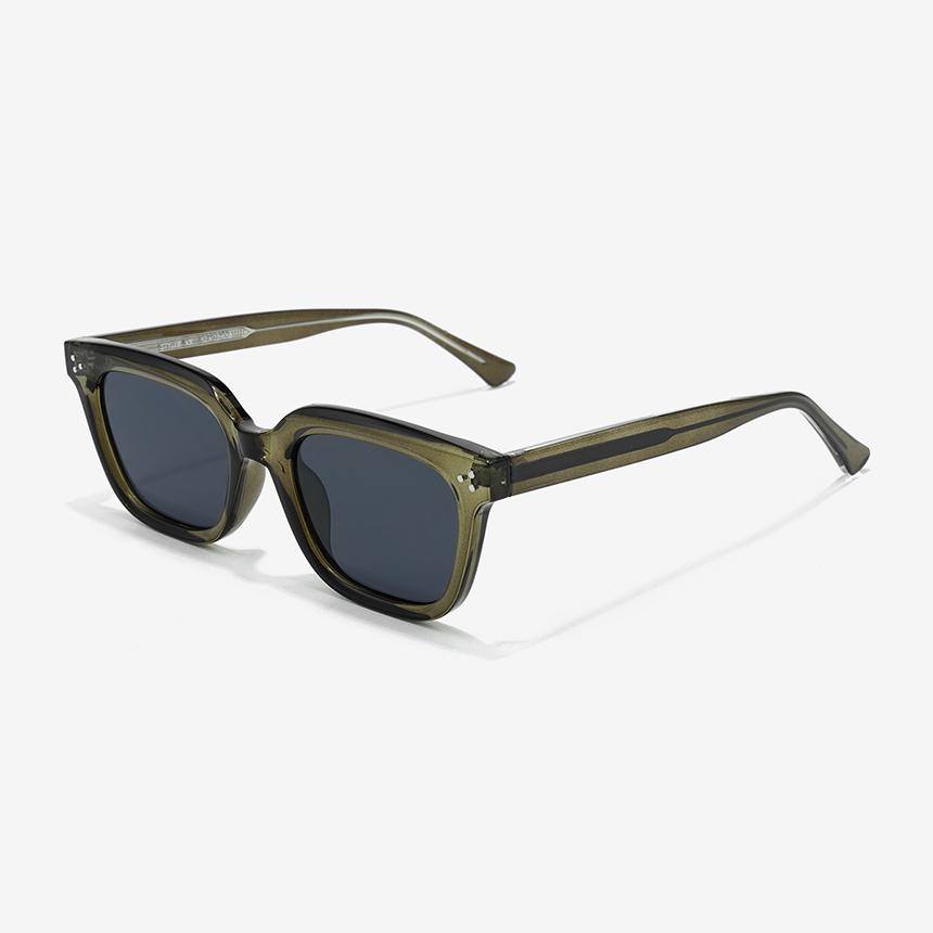 Seutailwokeu Style8 Kk_Khaki Transparent Square Stylework Sunglasses