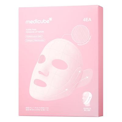 Medicube PDRN Pink Lift Mask Small Face Face Pack (4 Sheets) - Mask, V-Lifting Mask, Lift-Up