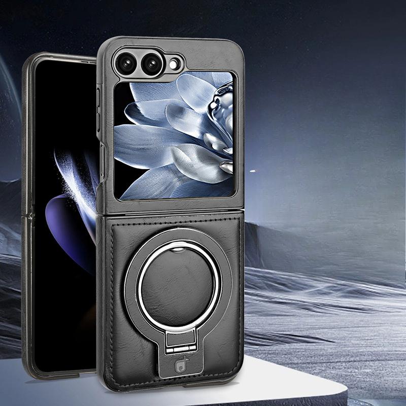 

Магнитное крепление Galaxy Противоударный кожаный чехол-ракетка для Samsung Z Flip 6 Чехол для телефона Подставка Samsung Galaxy Z Flip 6