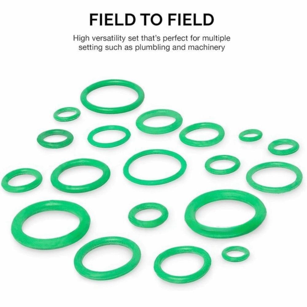 530pcs/set Assortment Set Air Conditioning O Ring Kit Green O-Type Sealing Rubber Ring  Compressor