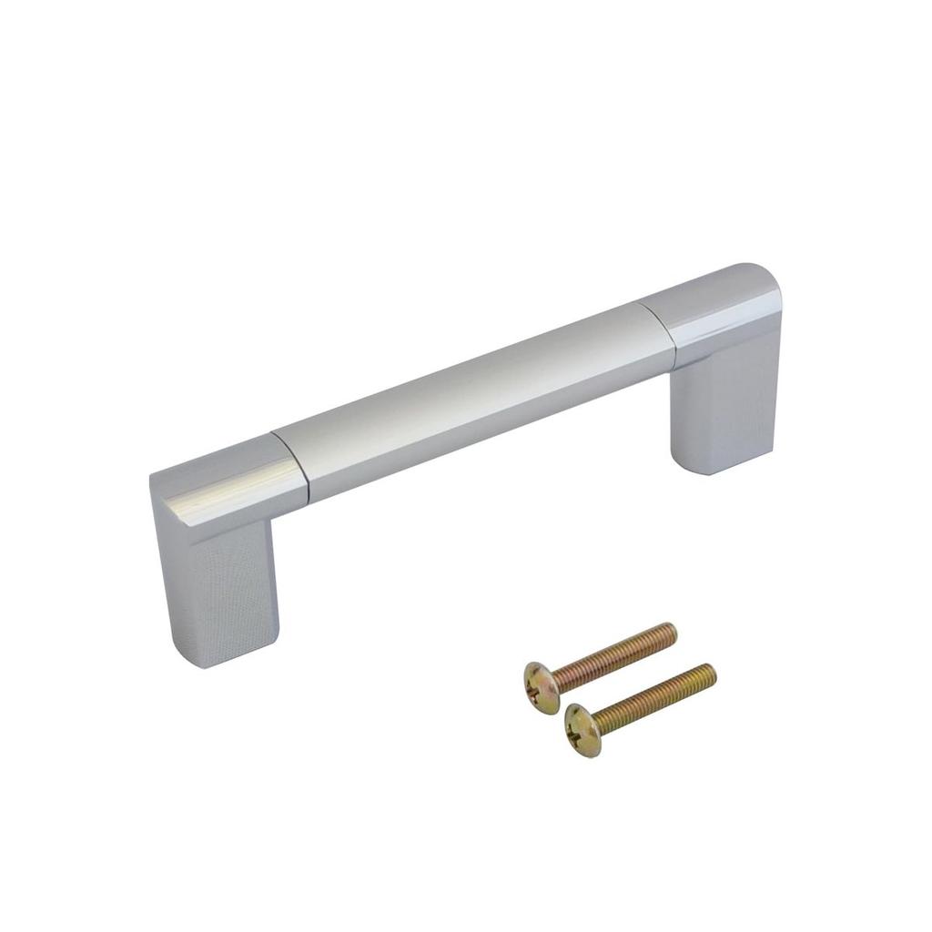 Shimizu New Hikari SH-DTS90C D-Shape Square Handle 90mm Silver Chrome Adjustable Aluminum Pull for Cabinet Door Drawer