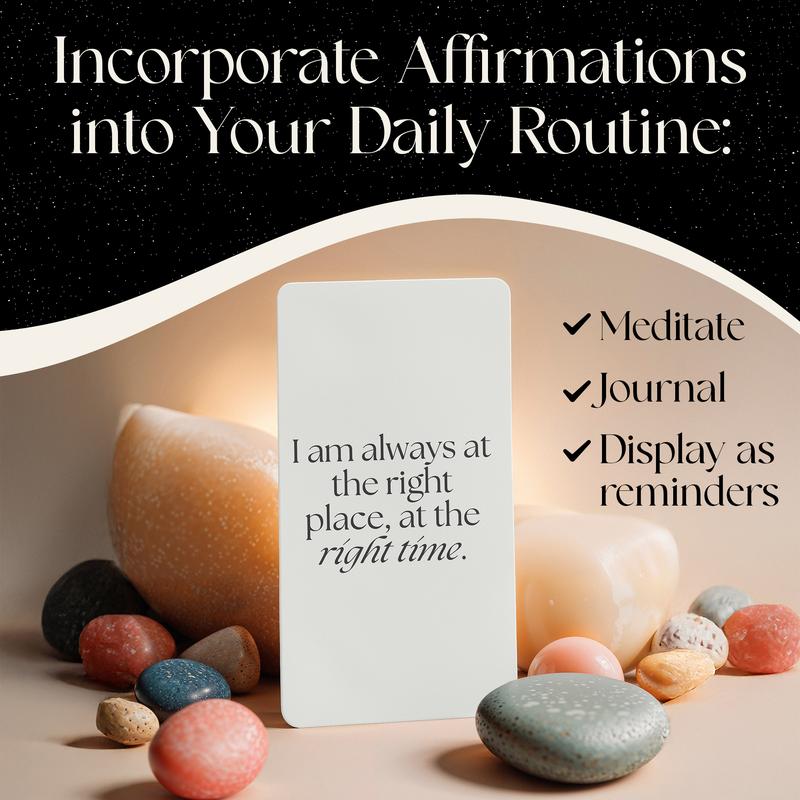 TangoBird Miracle Mantras Affirmation Deck - 60 Cards for Manifestation and Daily Affirmations