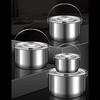 Camping Cookware Outdoor Cooking Stainless Steel Pot