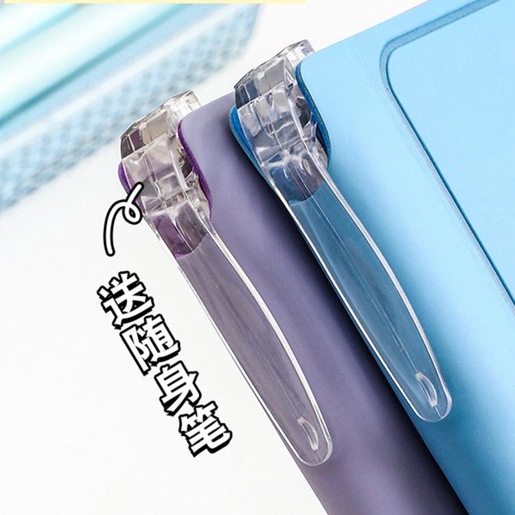 Pocket-Sized Daily Planner with Ballpoint Pen - Compact and Stylish Notebook for Time Management