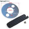 T8F Kette 84 Glieder und 54 Zähne 54mm Kettenrad für 47cc 49cc Mini Moto ATV Quad 2-Takt Antriebssystem Motor Teile