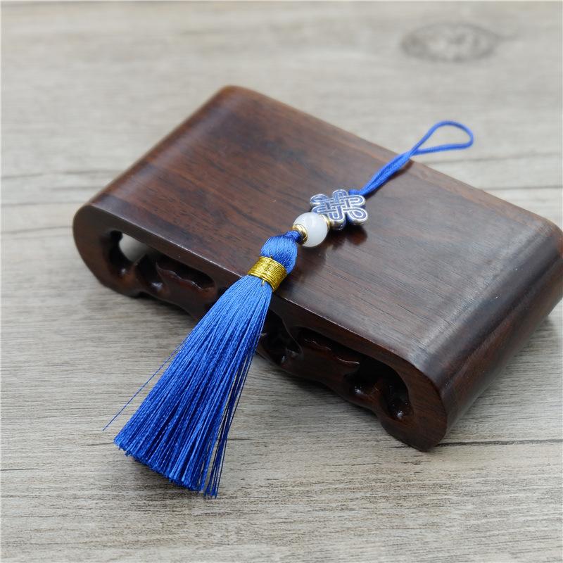 Mini Small Chinese Knot Fringed Ear, Chinese Wind Hand Bookmark Case Hanging Ear Accessories Pendant Small Fringed Pendant