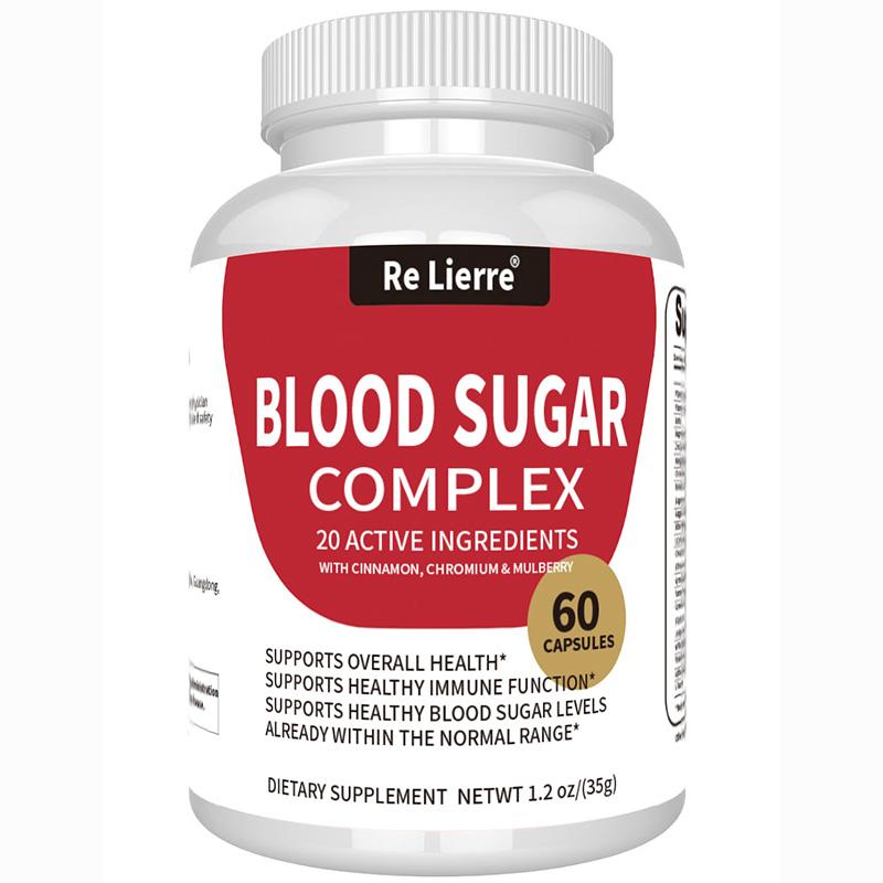 Re Lierre Комплекс для контроля уровня сахара в крови - 20 активных ингредиентов Пищевая добавка