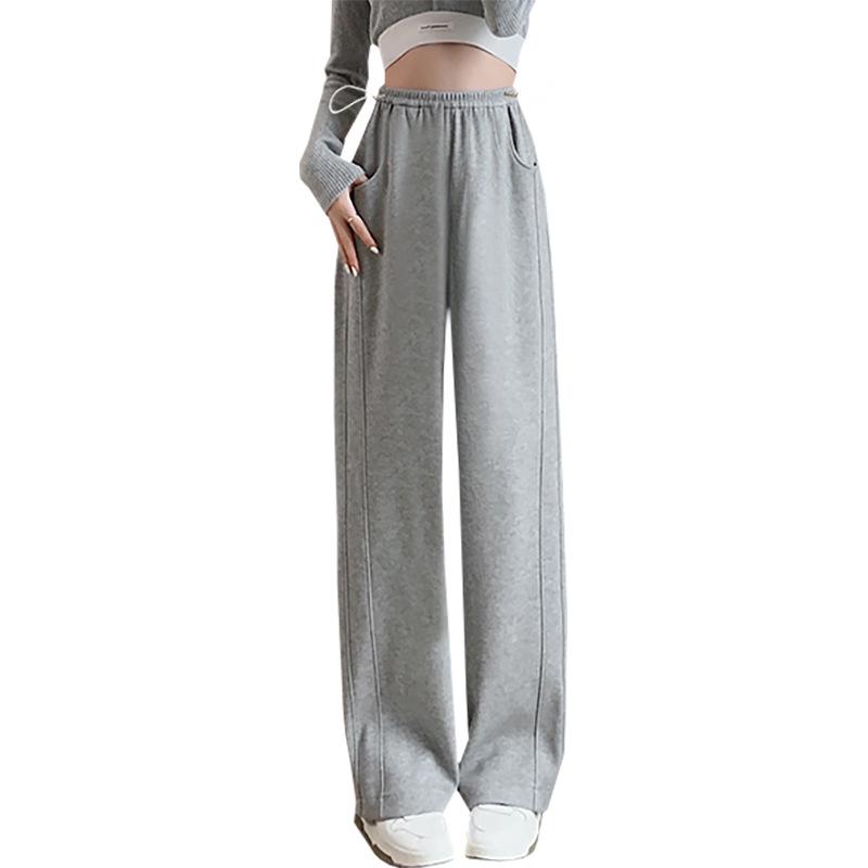 Maternity Banana Pants: 2024 Spring/Autumn Drapey, Floor-Length, Wide-Leg Sweatpants for Active Moms