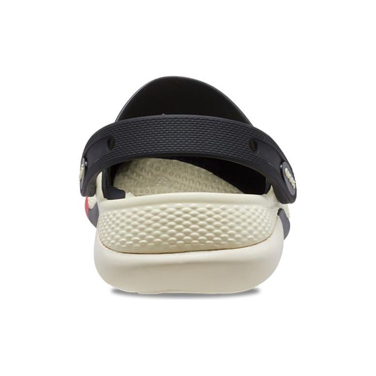 Crocs Literide 360 PU Casual Versatile Clogs Unisex Footwear Black 208281-0C4