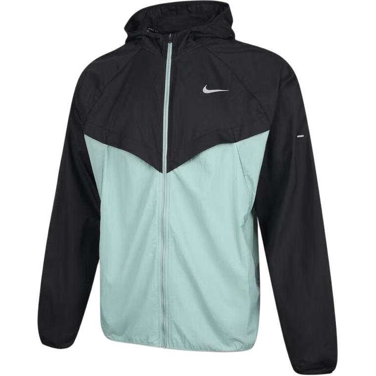 Nike Stride Men s Repel UV Running Jacket Black Mineral Teal HV4549-014 L