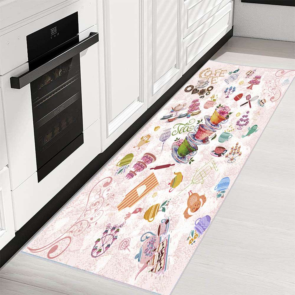 

Mosimoso Home RK035 Ковер с принтом на кухонной подошве в горошек 80x150 cm