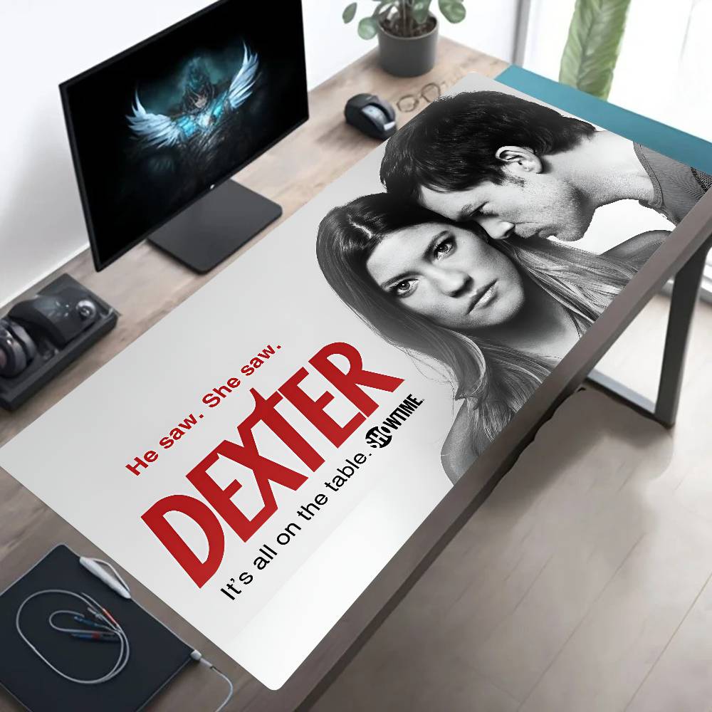 Dexter TV Series Mousepad Large Keyboard Desk Mat Gaming Mouse Pad LockEdge Non-slip Mat