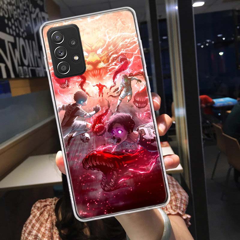 Blue Lock Anime Phone Case for Samsung A54 A57 A37 A17 A14 A15 A12 A24 A34 A55 A35 A25 A52S A07 A05S A04S A22 A32 A72 Galaxy Not